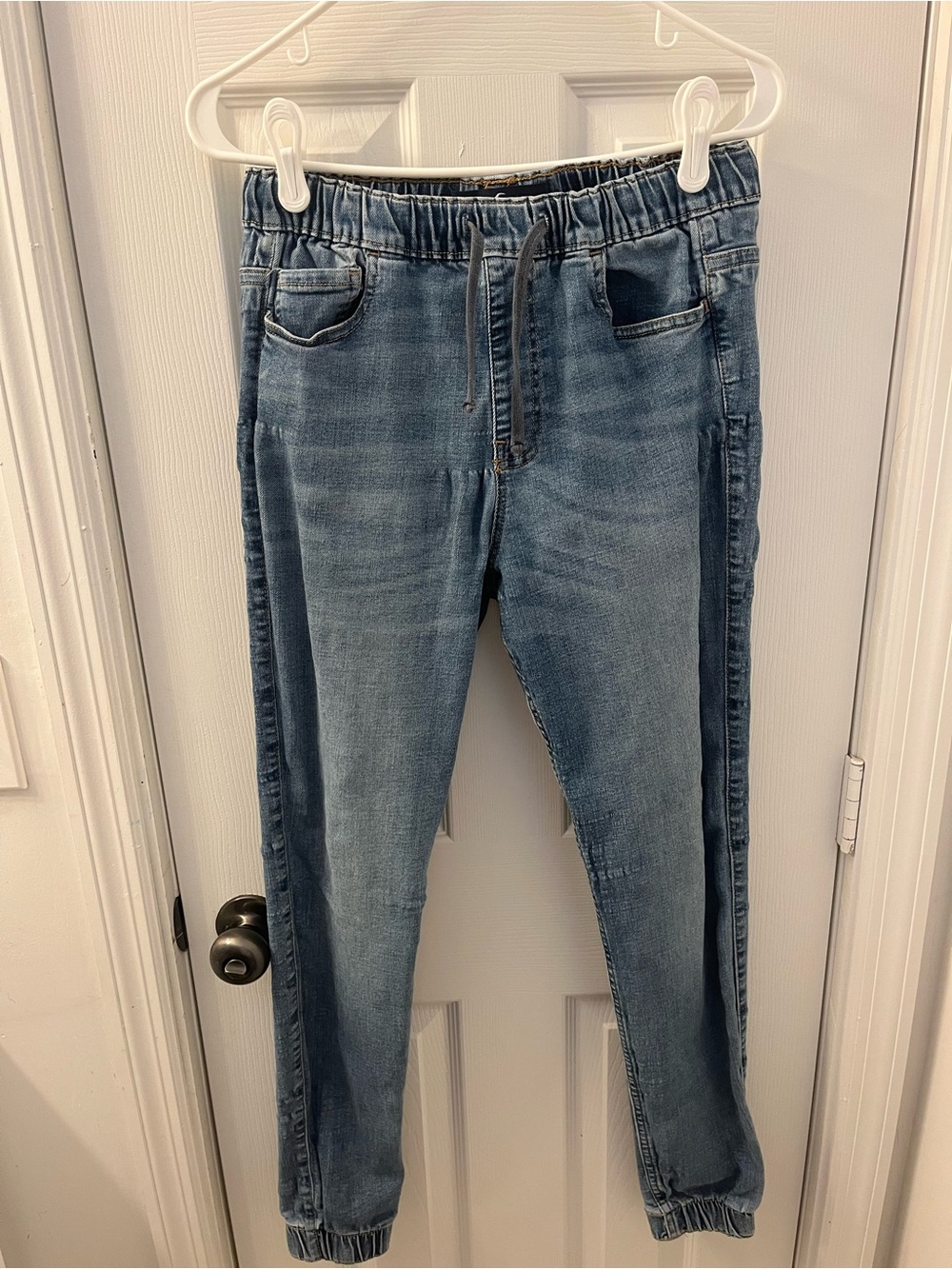 Hollister Skinny Denim Joggers Light Blue Wash Mens Small